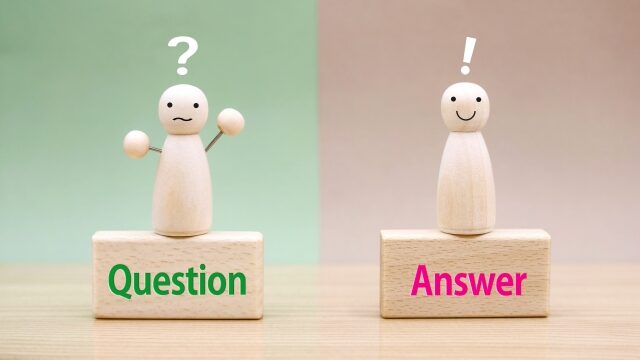 よくある質問のQ&Aの人形